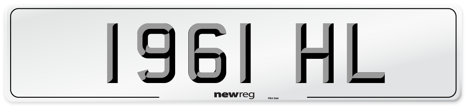 1961 HL Number Plate from New Reg